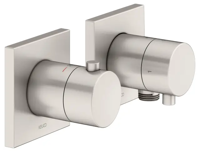 Keuco Edition 11 Смеситель для душа термостатический, 2 потреб., встр., внешняя часть, цвет: никель 51153 051122