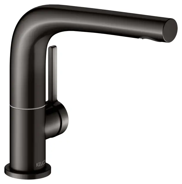 Keuco Edition 400 Смеситель для раковины рычажный 150, без д/к и гарнитура, цвет: титан черный 51505 350100