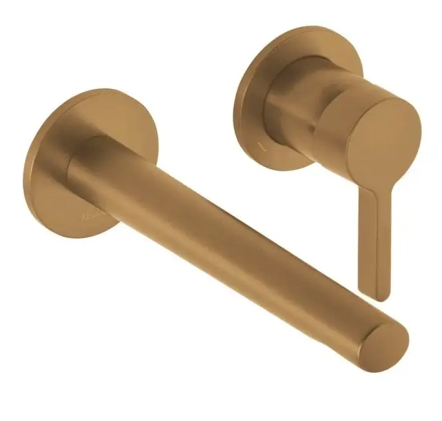 Keuco Edition 400 Смеситель для раковины рычаж., на 2 потреб., излив 26,5 см, встр., цвет: бронза 51516 030202