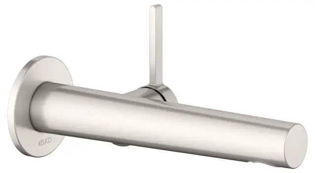 Keuco Edition 400 Смеситель для раковины рычаж., на 1 потреб., излив 19,7 см, встр., цвет: никель 51516 051101