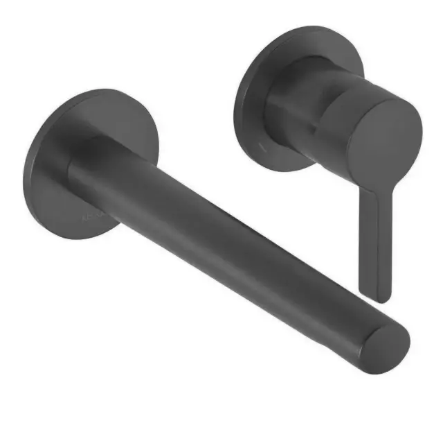 Keuco Edition 400 Смеситель для раковины рычаж., 2 потреб., излив 26,5см, встр., цвет:хром черный 51516 130202