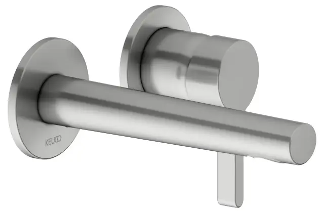 Keuco Edition 400 Смеситель для раковины рычаж., 2 потреб., изл. 18,7см, встр., цвет: нерж. сталь 51516 210201