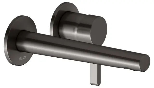 Keuco Edition 400 Смеситель для раковины рыч., 2 потреб., излив 21,9 см, встр., цвет:титан черный 51516 350200