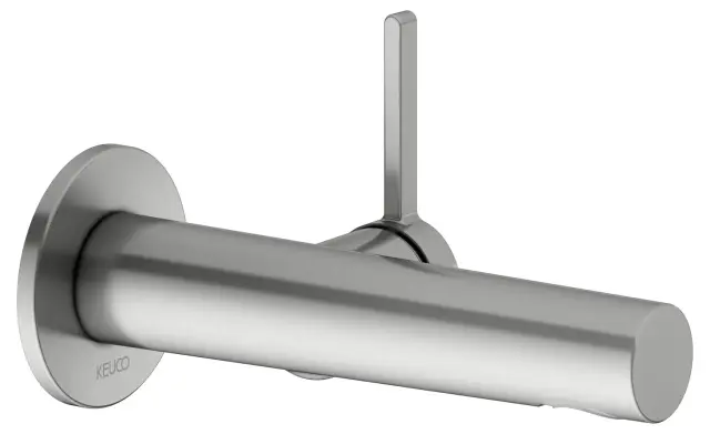 Keuco Edition 400 Смеситель для раковины рычаж., 1 потреб., изл. 16,5см, встр., цвет: нерж. сталь 51516 210101