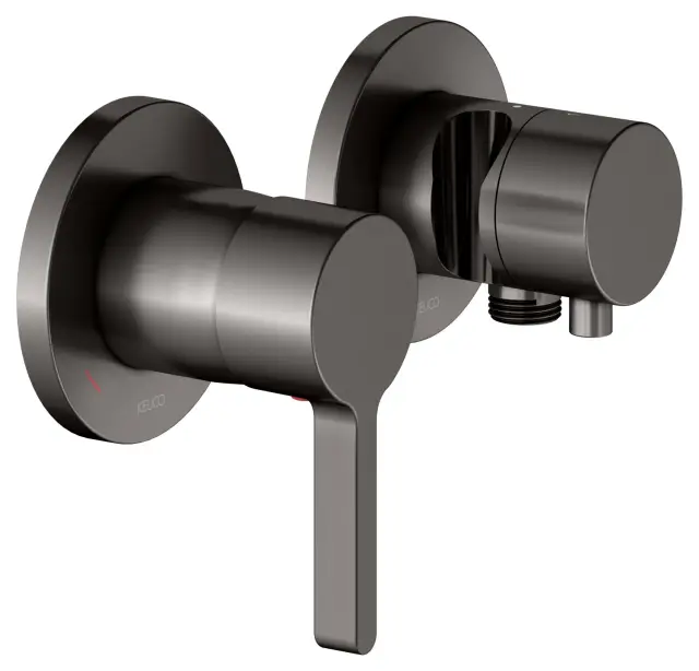 Keuco Edition 400 Смеситель для душа встр., 2 потребителя, с держателем и перекл., цвет:титан черный 51551 351221