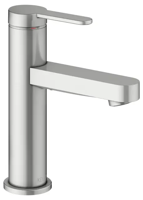 Keuco Ixmo Смеситель для раковины рычажный 100, без д/к и гарнитура для слива, цвет: нерж. сталь 59502 213100