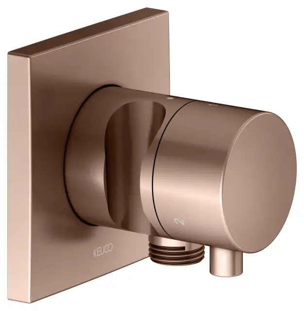 Keuco Ixmo Вентиль-переключатель на 3 потреб. DN15, с выводом шланга и держ., цвет: красное золото 59548 291202