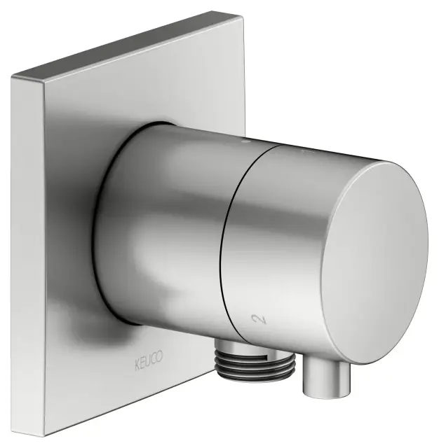 Keuco Ixmo Вентиль-переключатель на 3 потреб. DN15, внеш. часть, с выводом шланга, цвет: нерж. сталь 59548 211102