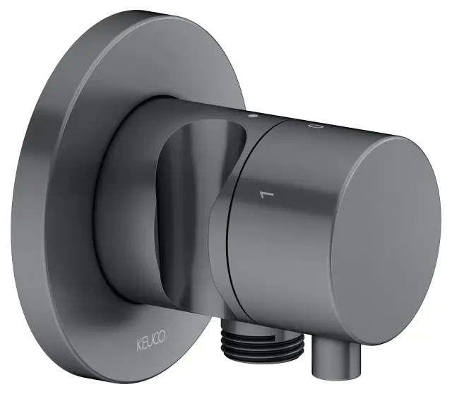 Keuco Ixmo Запорный вентиль с переключателем на 3 потреб. DN15 и держателем лейки, цвет:хром черный 59549 131201