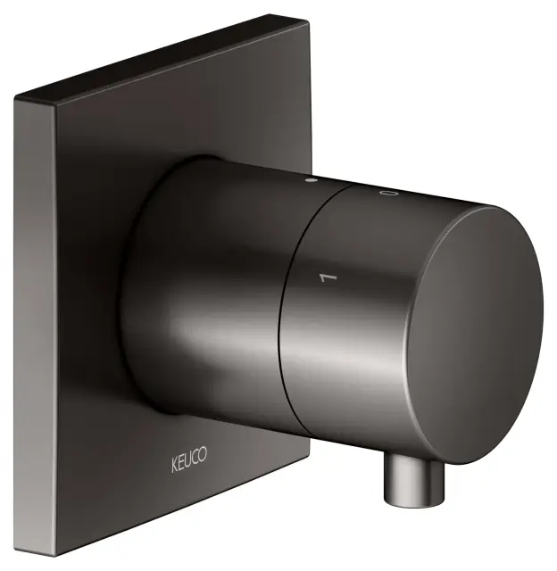 Keuco Ixmo Запорный вентиль с переключателем на 3 потребителя DN15, цвет: титан черный 59549 351002