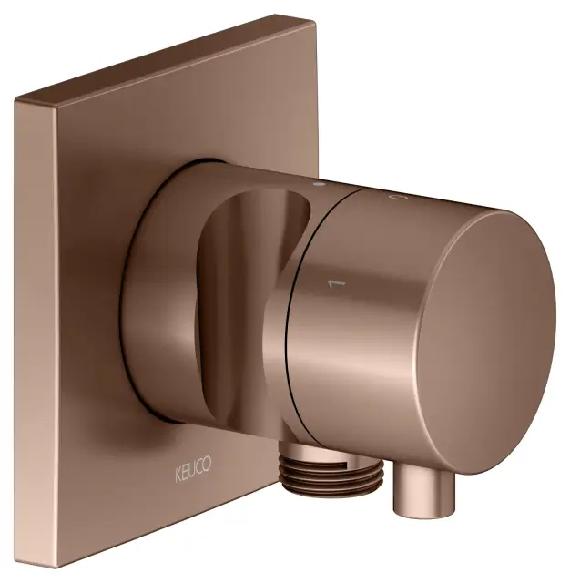 Keuco Ixmo Запорный вентиль с переключателем на 3 потреб. DN15 и держ. лейки, цвет: красное золото 59549 291202