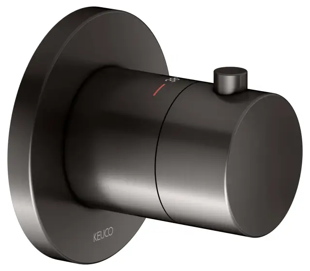 Keuco Ixmo Смеситель для душа термостатический, 1 потреб., встр., внешняя часть, цвет: титан черный 59553 350001
