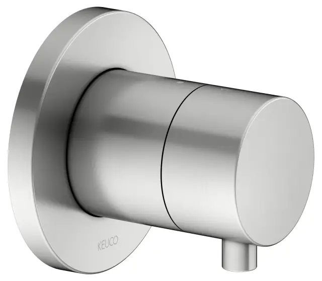 Keuco Ixmo Вентиль-перекл. 2 потреб. DN15, внеш. часть, с выводом шланга и держ., цвет: нерж. сталь 59556 211001