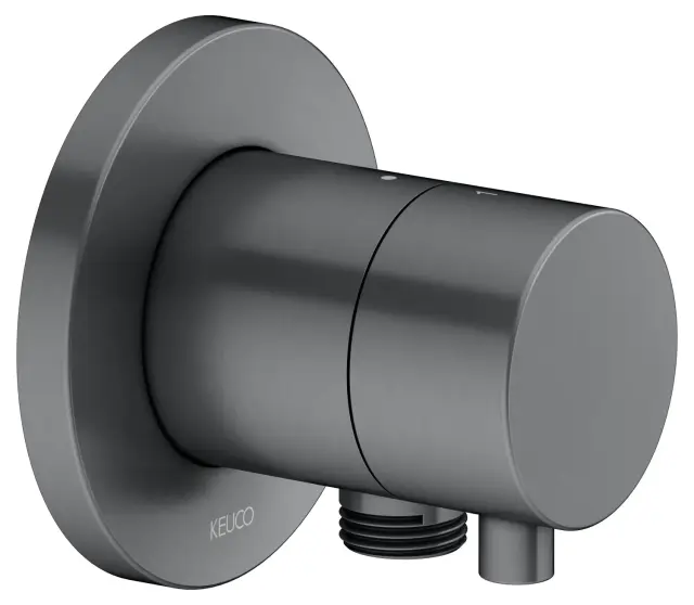 Keuco Ixmo Вентиль-переключатель на 2 потреб. DN15, внеш. часть, с выводом шланга, цвет:хром черный 59556 131101