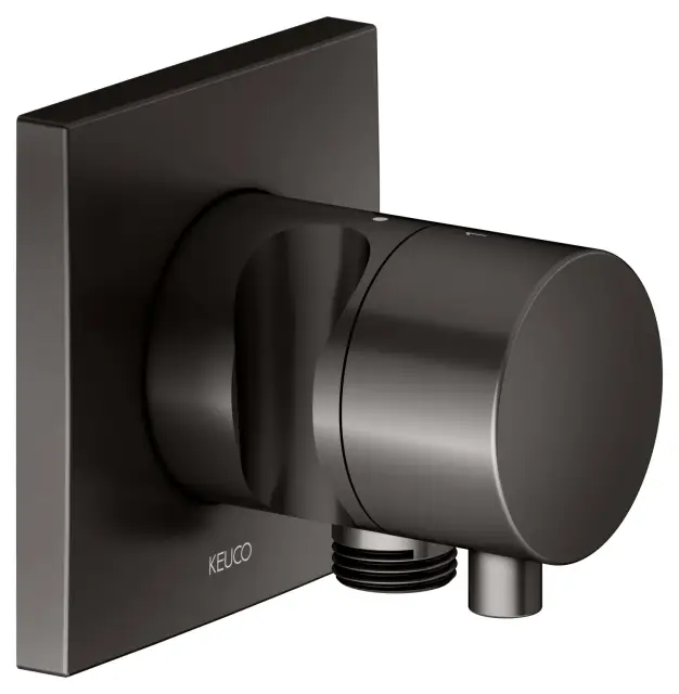 Keuco Ixmo Вентиль-переключатель на 2 потреб. DN15, с выводом для шланга и держ., цвет:титан черный 59556 351202