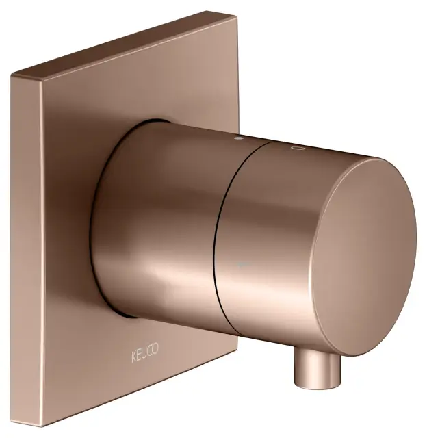 Keuco Ixmo Запорный вентиль с переключателем на 2 потребителя DN15, цвет: красное золото 59557 291002