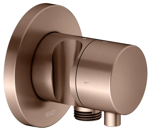 Keuco Ixmo Запорный вентиль с переключателем на 2 потреб. DN15 и держ. лейки, цвет: красное золото 59557 291201