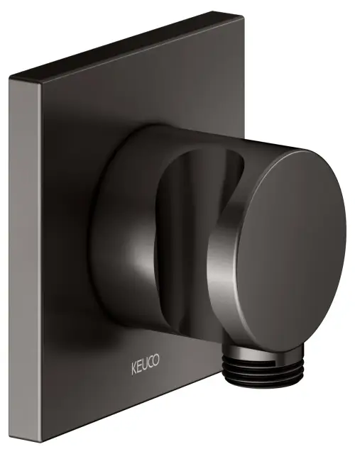 Keuco Ixmo Шланговое подключение с держателем душевой лейки DN15, цвет: титан черный 59592 350002