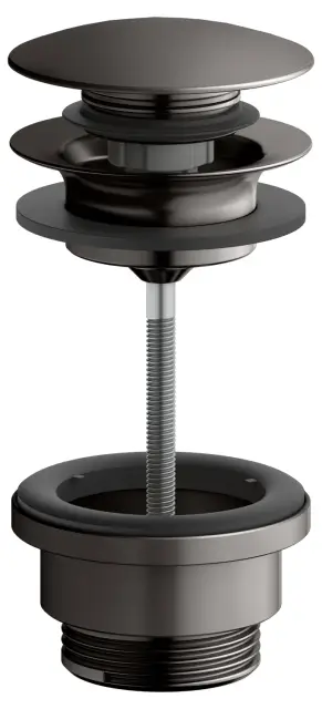 Keuco Armaturenzubehör Донный клапан Push-Open 1 1/4 дюйма, универсальный, цвет: титан черный 59902 350000