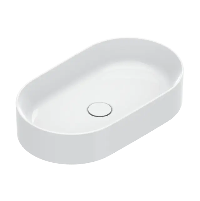 Catalano Zero Раковина чаша 60x35x12h см, без перелива, покрытие Cataglaze, цвет: белый глянцевый 0122600001