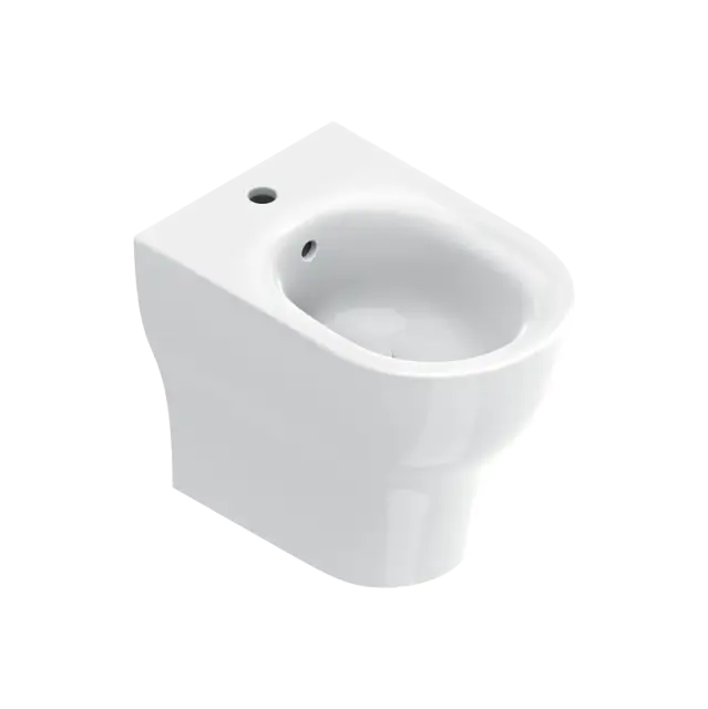 Catalano Sfera Биде приставное 35x52 см, 1 отв., с переливом, покр. Cataglaze, цвет: белый глянцевый 0519421001