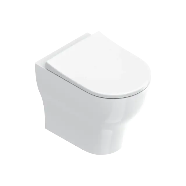 Catalano Sfera Унитаз приставной безободковый 35x52 см смыв торнадо Cataglaze, цвет: белый глянцевый 0512420001