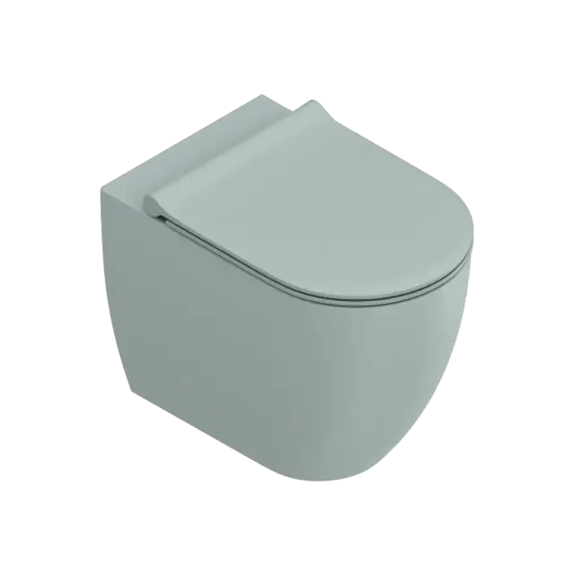 Catalano Sfera Унитаз приставной безободковый 35x55 см, смыв торнадо, Cataglaze, цвет: acqua матовый 0514550028