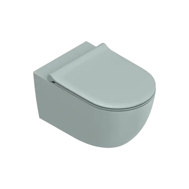 Catalano Sfera Унитаз подвесной безободковый 35x55 см, смыв торнадо, Cataglaze, цвет: acqua матовый 0511550028