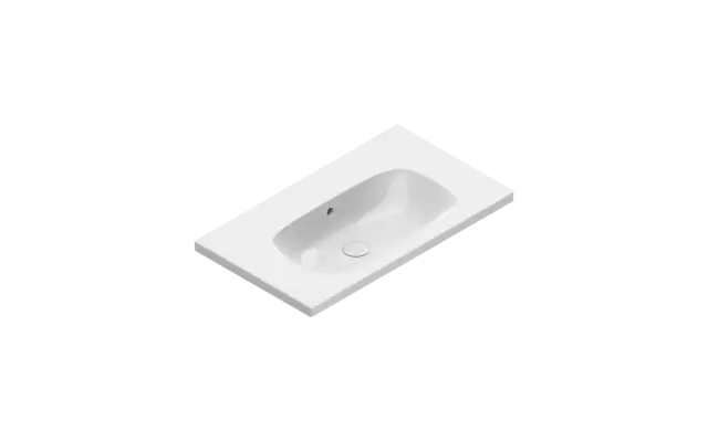 Catalano Alvea Раковина подвесная 80x46 см, с переливом, покрытие Cataglaze, цвет: белый глянцевый 0620810001