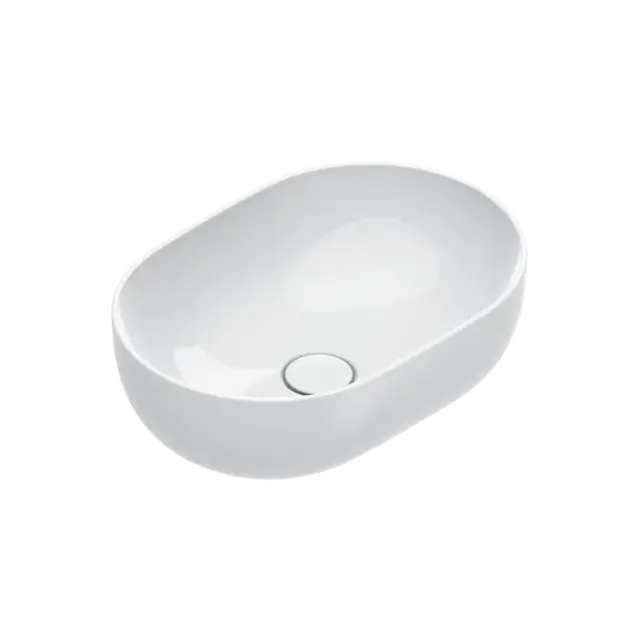 Catalano Sfera Раковина чаша 50x35x16h см, без перелива, покрытие Cataglaze, цвет: белый глянцевый 0522500001