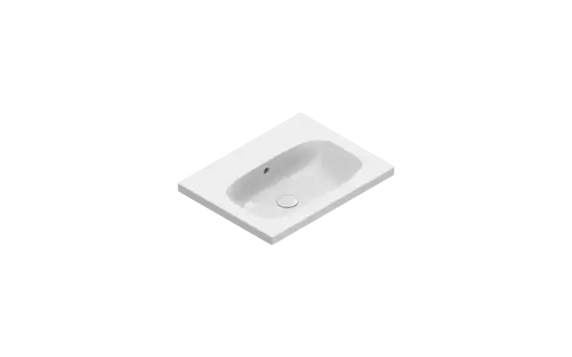 Catalano Alvea Раковина подвесная 60x46 см, с переливом, покрытие Cataglaze, цвет: белый глянцевый 0620600001