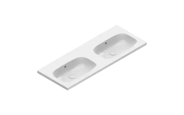 Catalano Alvea Раковина подвесная 120x46 см, с переливом, покрытие Cataglaze, цвет: белый глянцевый 0621220001