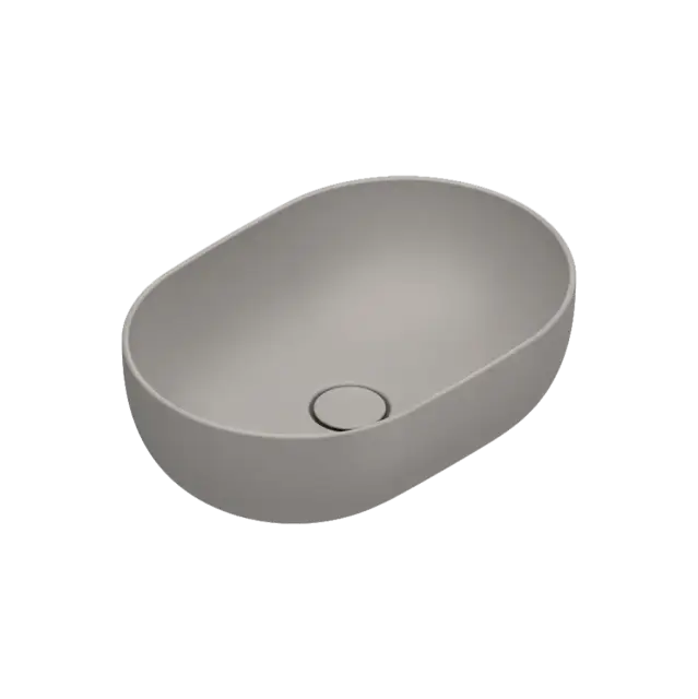 Catalano Sfera Раковина чаша 50x35x16h см, без перелива, покрытие Cataglaze, цвет: tortora матовый 0522500032