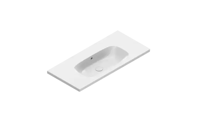 Catalano Alvea Раковина подвесная 100x46 см, с переливом, покрытие Cataglaze, цвет: белый глянцевый 0621010001