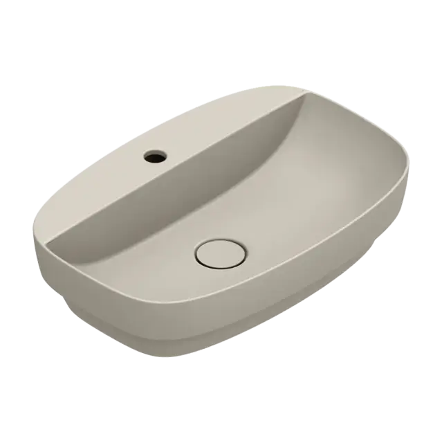 Catalano Alvea Раковина встраиваемая сверху 60x40 см 1 отв без перелива Cataglaze, цвет: sabbia мат. 0625601029