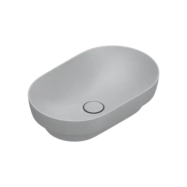 Catalano Sfera Раковина чаша 55x35x14h см, без перелива, покрытие Cataglaze, цвет: цемент матовый 0524550023