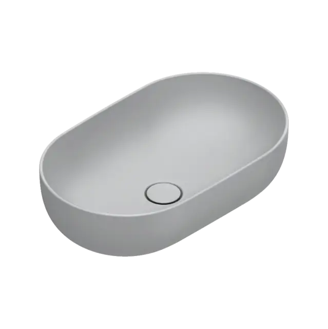 Catalano Sfera Раковина чаша 60x37x16h см, без перелива, покрытие Cataglaze, цвет: цемент матовый 0522610023