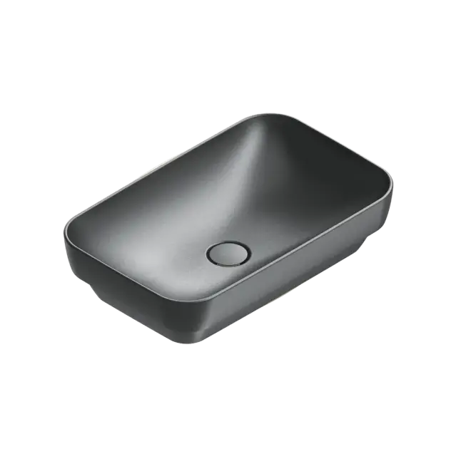 Catalano Green Раковина встраиваемая сверху 60x38 см, без перелива, Cataglaze, цвет: черный матовый 0424600022