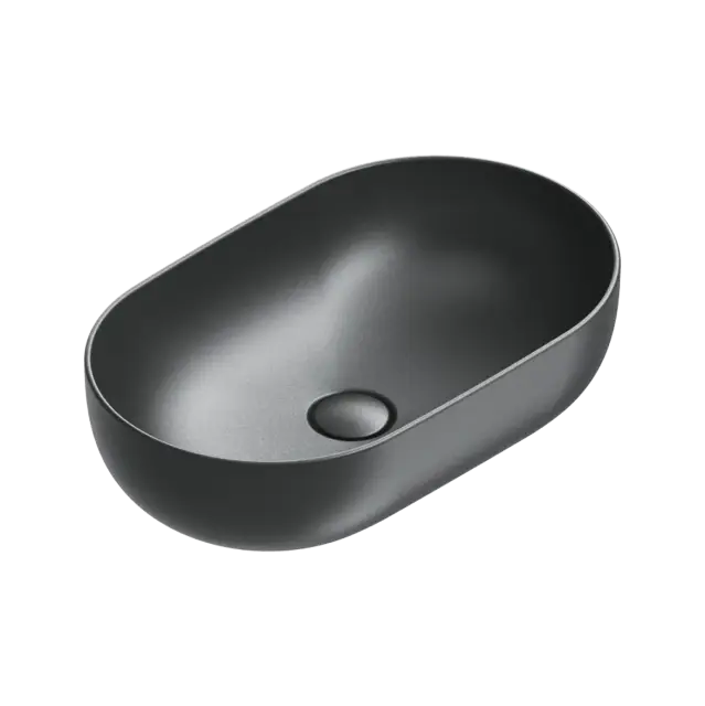 Catalano Sfera Раковина чаша 60x37x16h см, без перелива, покрытие Cataglaze, цвет: черный матовый 0522610022