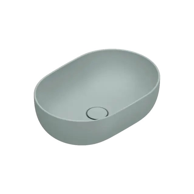 Catalano Sfera Раковина чаша 50x35x16h см, без перелива, покрытие Cataglaze, цвет: acqua матовый 0522500028