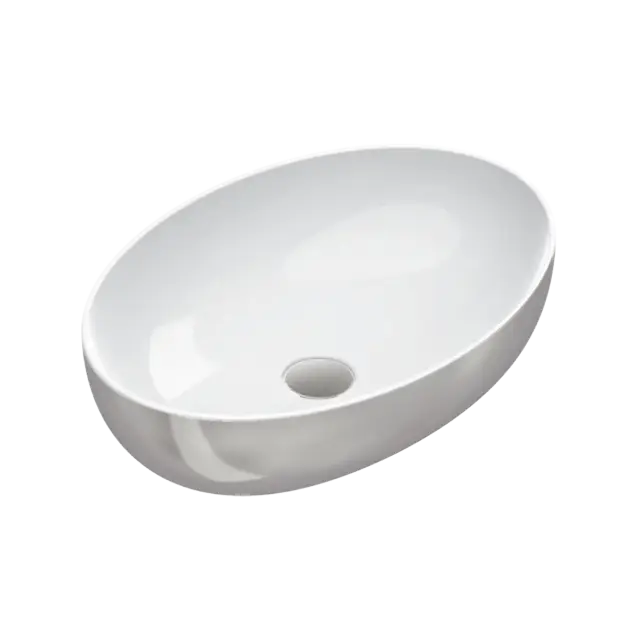 Catalano Gold & Silver Раковина чаша 60x42x16h см без перелива Cataglaze, цвет: серебро/белый глянц. 0522600041
