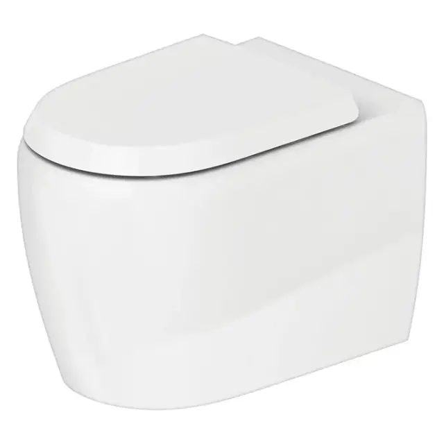 Duravit Qatego Унитаз напольный безободковый 39x60 см, цвет: белый глянцевый 2020090000