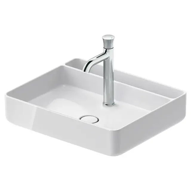 Duravit Bento Starck Box Раковина накладная 55x46x14h см, без перелива, цвет: белый глянцевый 2381552071