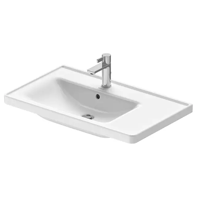Duravit D-Neo Раковина накладная 80x48x17h см, с переливом, цвет: белый глянцевый 23698000001
