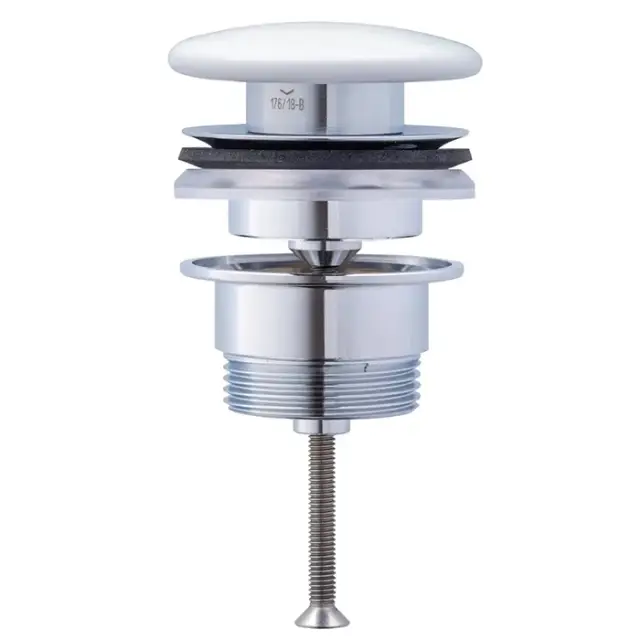 Duravit Донный клапан для раковины универсальный с керамической крышкой, цвет: белый глянцевый 0050790000