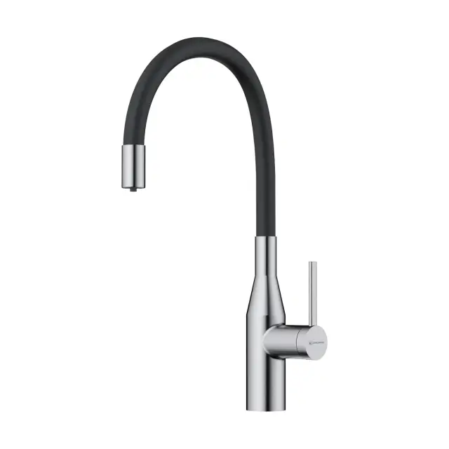 Omoikiri Yatomi 2 Plus BN-BL Смес. для кухни с гибк. излив. и возм. подкл. фильтр, цвет: нерж. сталь 4994344