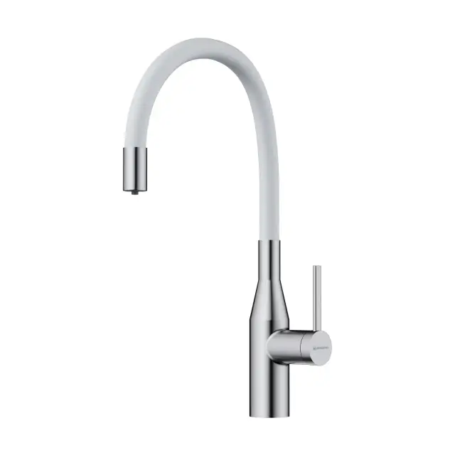 Omoikiri Yatomi 2 Plus BN-WH Смес. для кухни с гибк. изливом и возм. подкл. фильтр, цвет:нерж. сталь 4994345