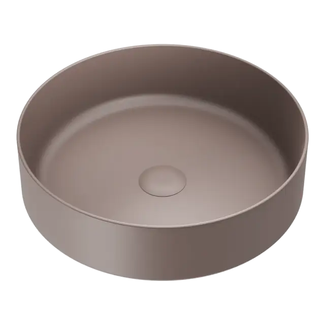 Omoikiri Mira BG Раковина чаша d40,5x12h см, из Natceramic, без перелива, цвет: бежево-серый 4972069