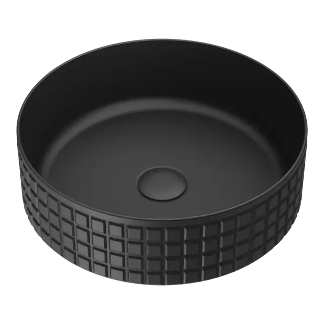 Omoikiri Akira BL Раковина чаша d40,5x12h см, из Natceramic, без перелива, цвет: черный 4972073