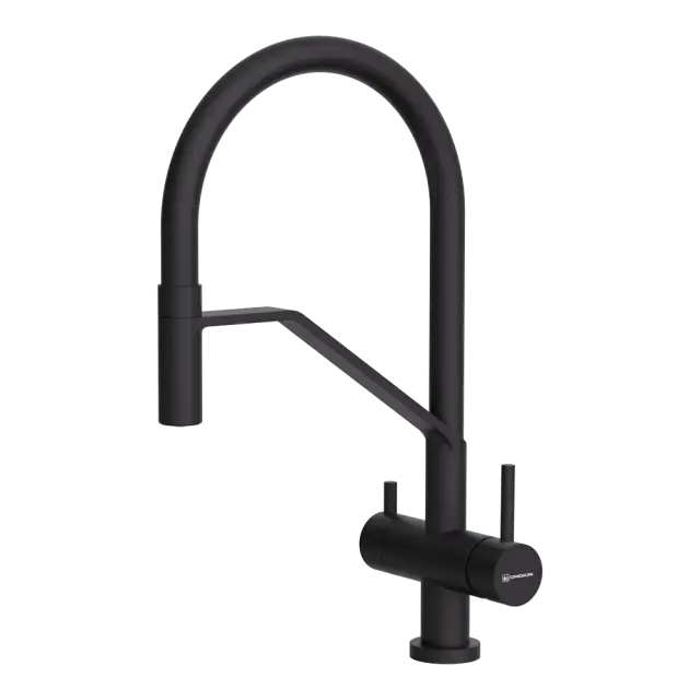 Omoikiri Akeno GB-BL Смеситель для кухни с гибк. изливом и возм. подкл. фильтр, цвет: графит 4994547